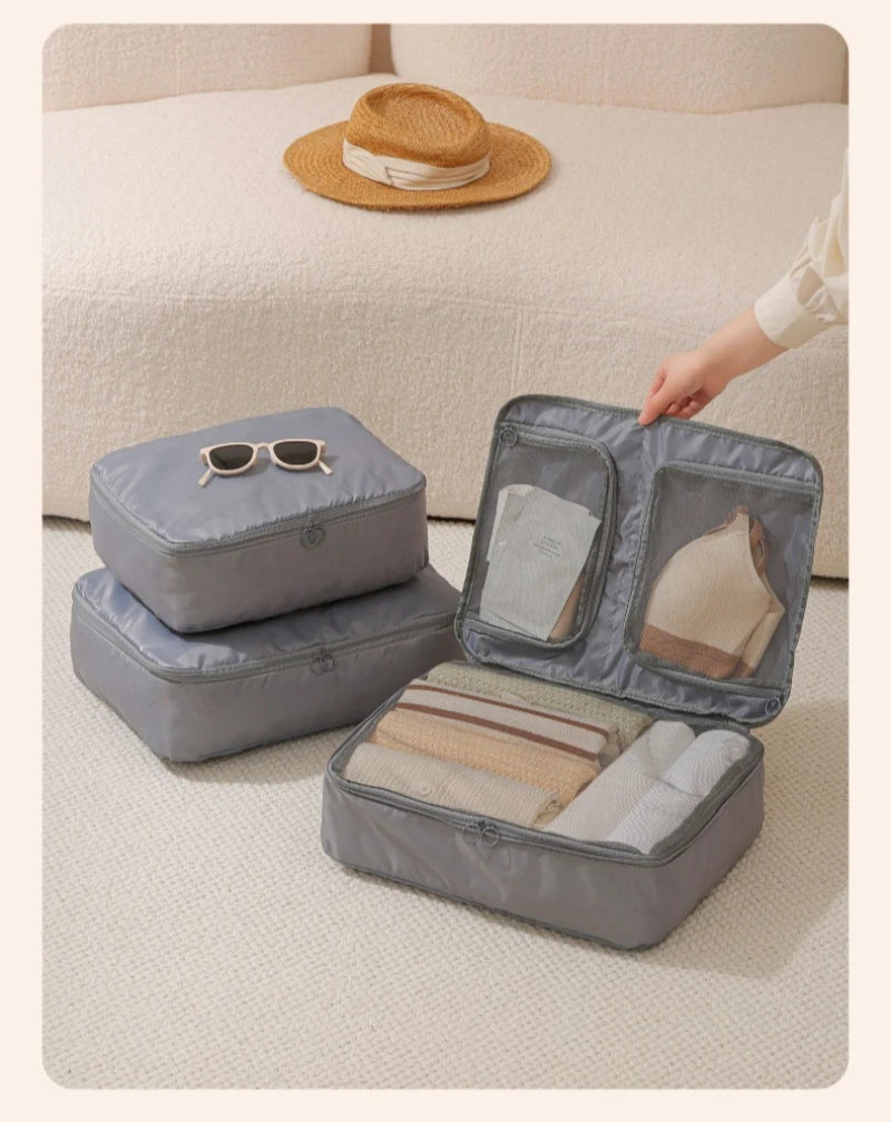 Large Capacity Foldable Organizer Bag – 3-in-1 Multi-Layer Travel Storage