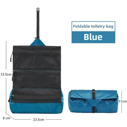 PackWell Foldable Portable Toiletry Bag – Travel, Camping & Home Essentials Organizer