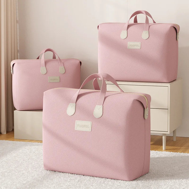 Large Capacity Moisture-Proof Clothing Bag – Quilt Storage & Packing Organizer