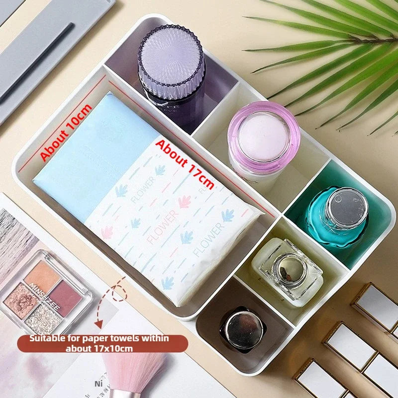 TidyMate Multifunctional Desktop Tissue & Remote Organizer – Living Room, Dining Table & Coffee Table Storage Box