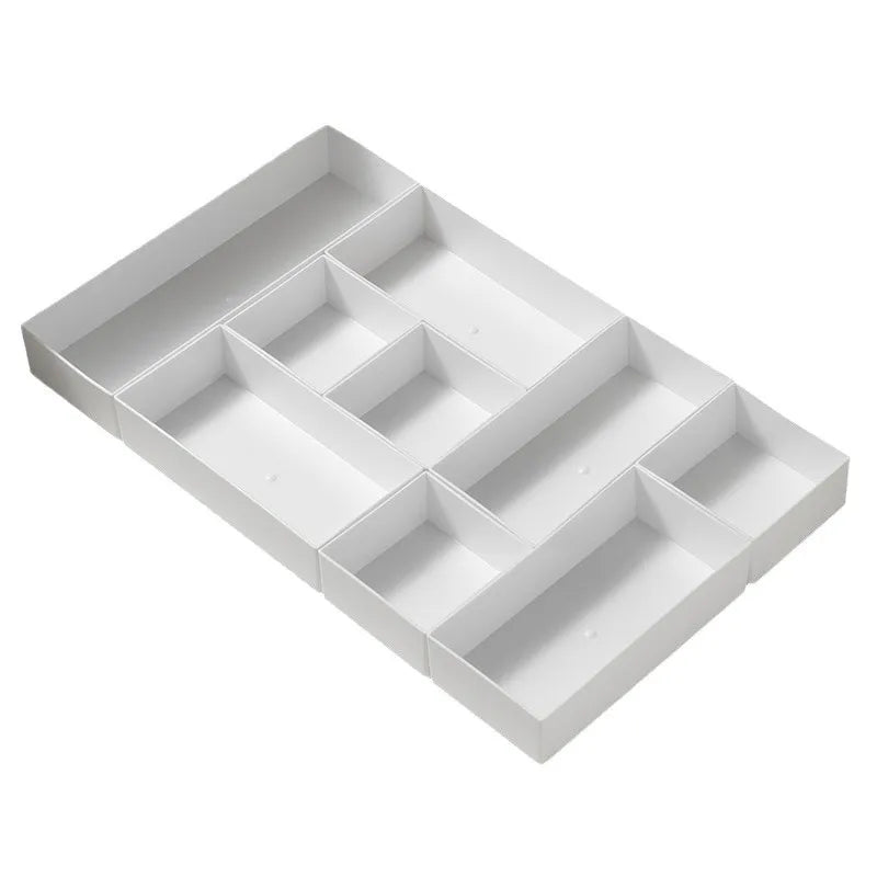 Built-in Desk Drawer Organizer – Storage Box Set for Cosmetics, Stationery, and Small Items