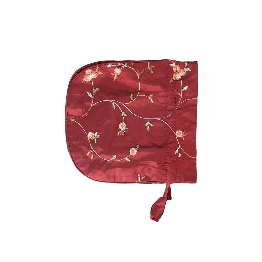FloraCharm Embroidered Drawstring Cosmetic & Jewelry Bag – Small Hanfu Style Handbagg