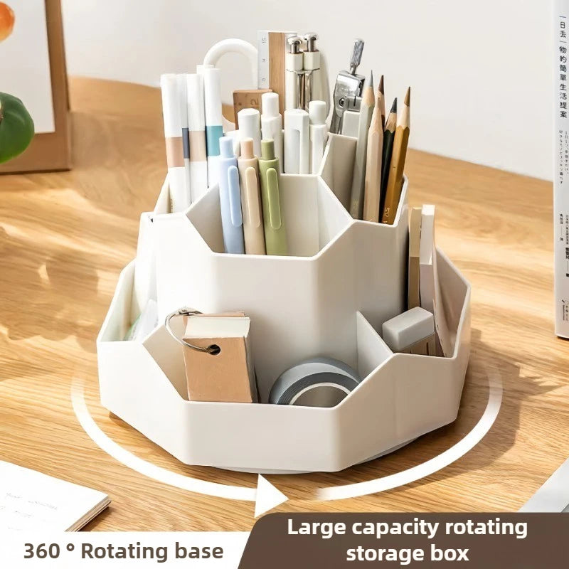 AllRound 360° Desktop Organizer – Stationery & Cosmetic Storage Box