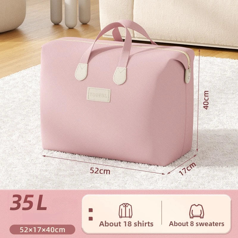Large Capacity Moisture-Proof Clothing Bag – Quilt Storage & Packing Organizer
