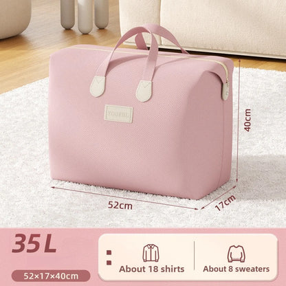 Large Capacity Moisture-Proof Clothing Bag – Quilt Storage & Packing Organizer