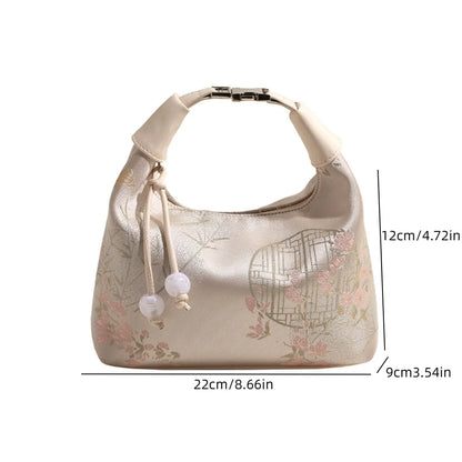 SilkBloom Embroidered Style Handbag – Luxury Bag for Women