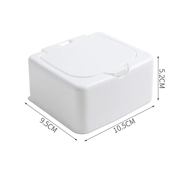 PopView Mini Desktop Storage Box – Dustproof Organizer with Lid