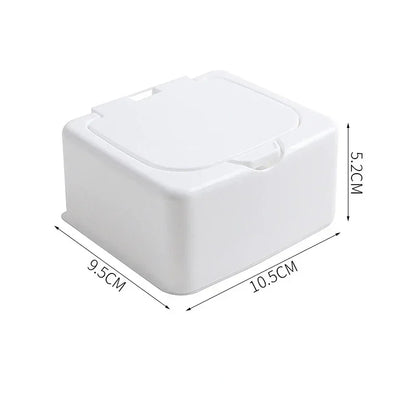 PopView Mini Desktop Storage Box – Dustproof Organizer with Lid