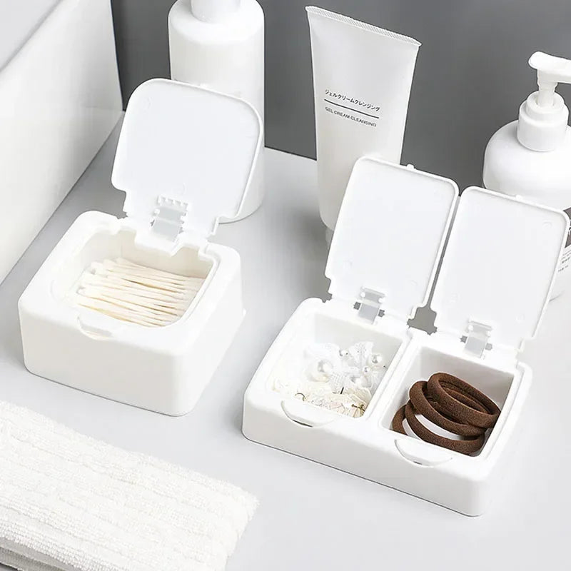 PopView Mini Desktop Storage Box – Dustproof Organizer with Lid