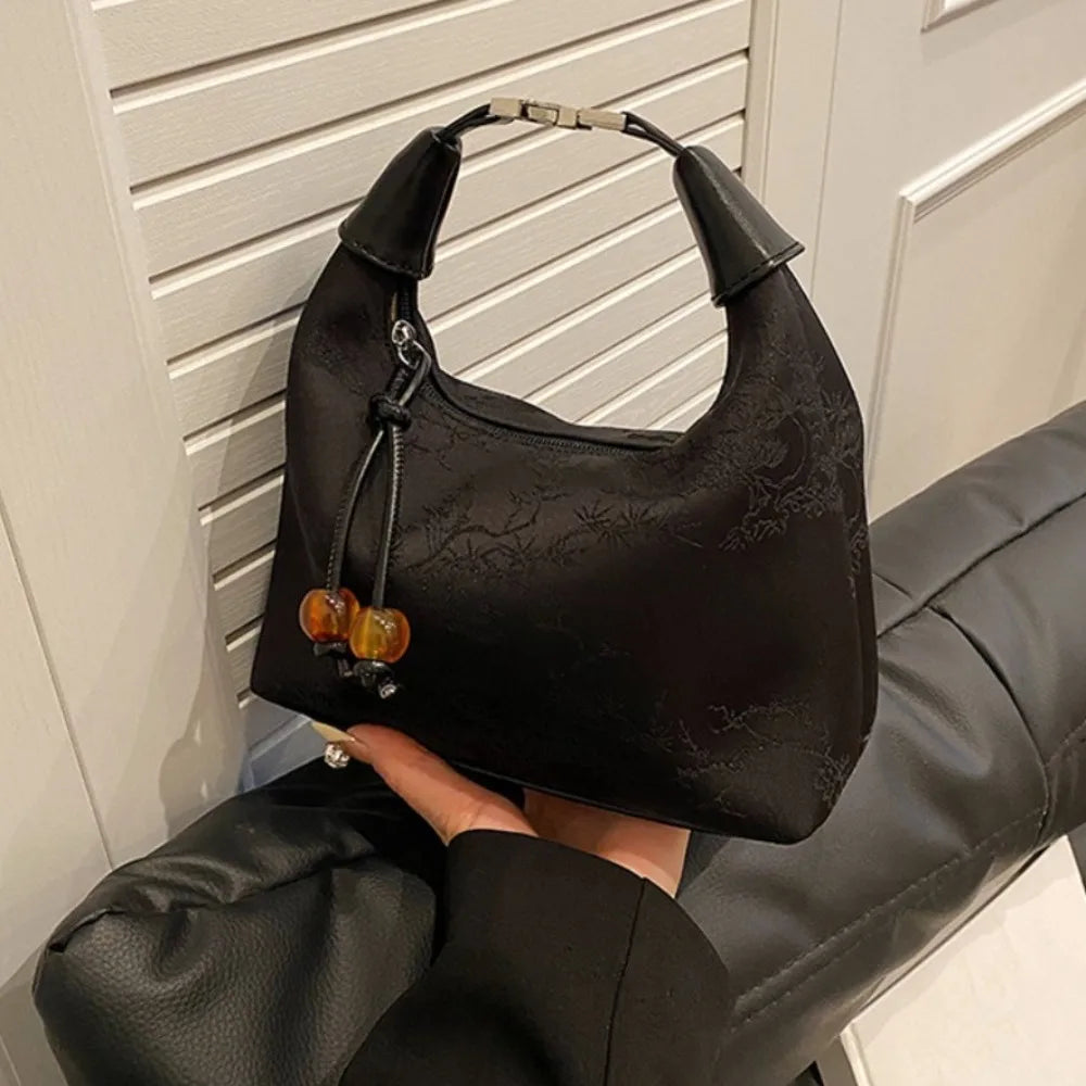 SilkBloom Embroidered Style Handbag – Luxury Bag for Women
