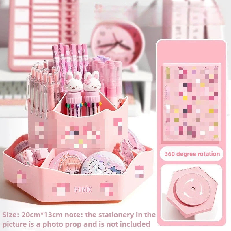 AllRound 360° Desktop Organizer – Stationery & Cosmetic Storage Box