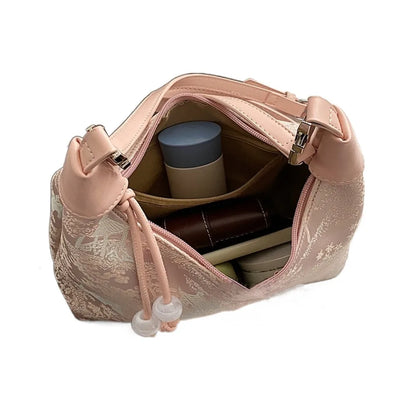 SilkBloom Embroidered Style Handbag – Luxury Bag for Women
