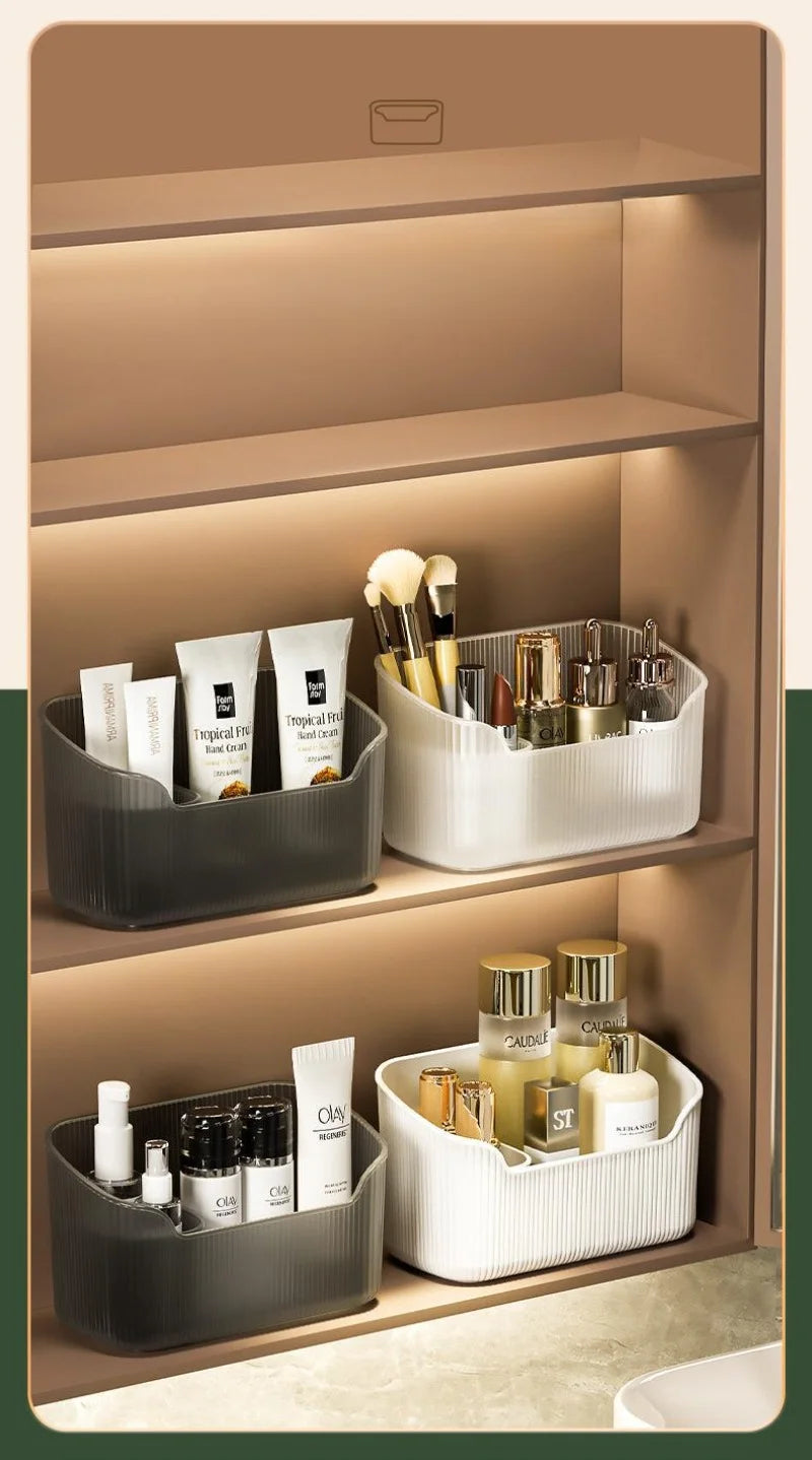 GlamBox Cosmetic Large Capacity Storage – Mirror Cabinet Design
