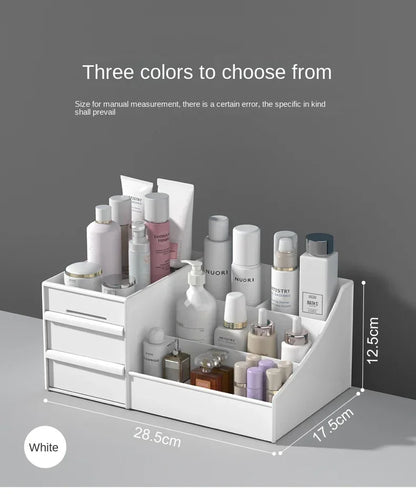 VanityMate Desktop Makeup Organizer – Cosmetic Storage Box with Drawers for Lipstick, Brushes, Lotions & Eyeshadow