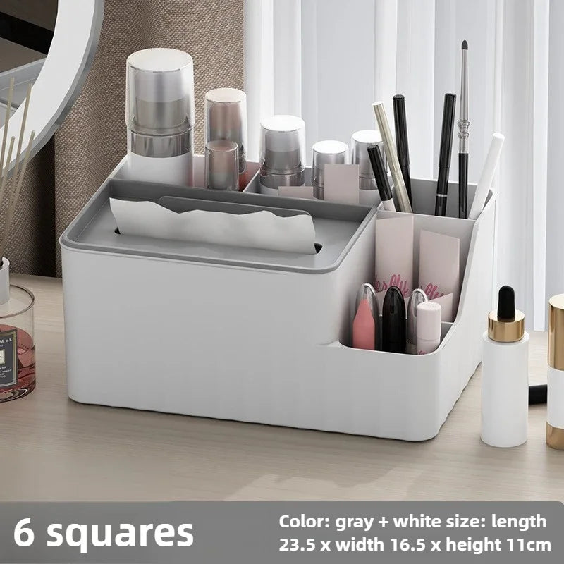TidyMate Multifunctional Desktop Tissue & Remote Organizer – Living Room, Dining Table & Coffee Table Storage Box