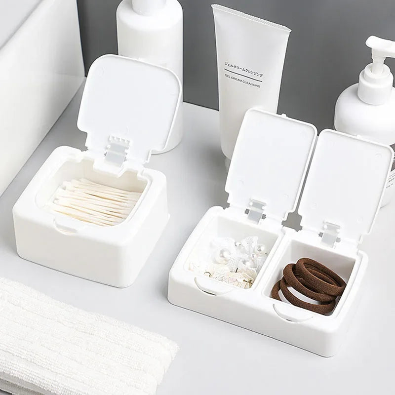 PopView Mini Desktop Storage Box – Dustproof Organizer with Lid