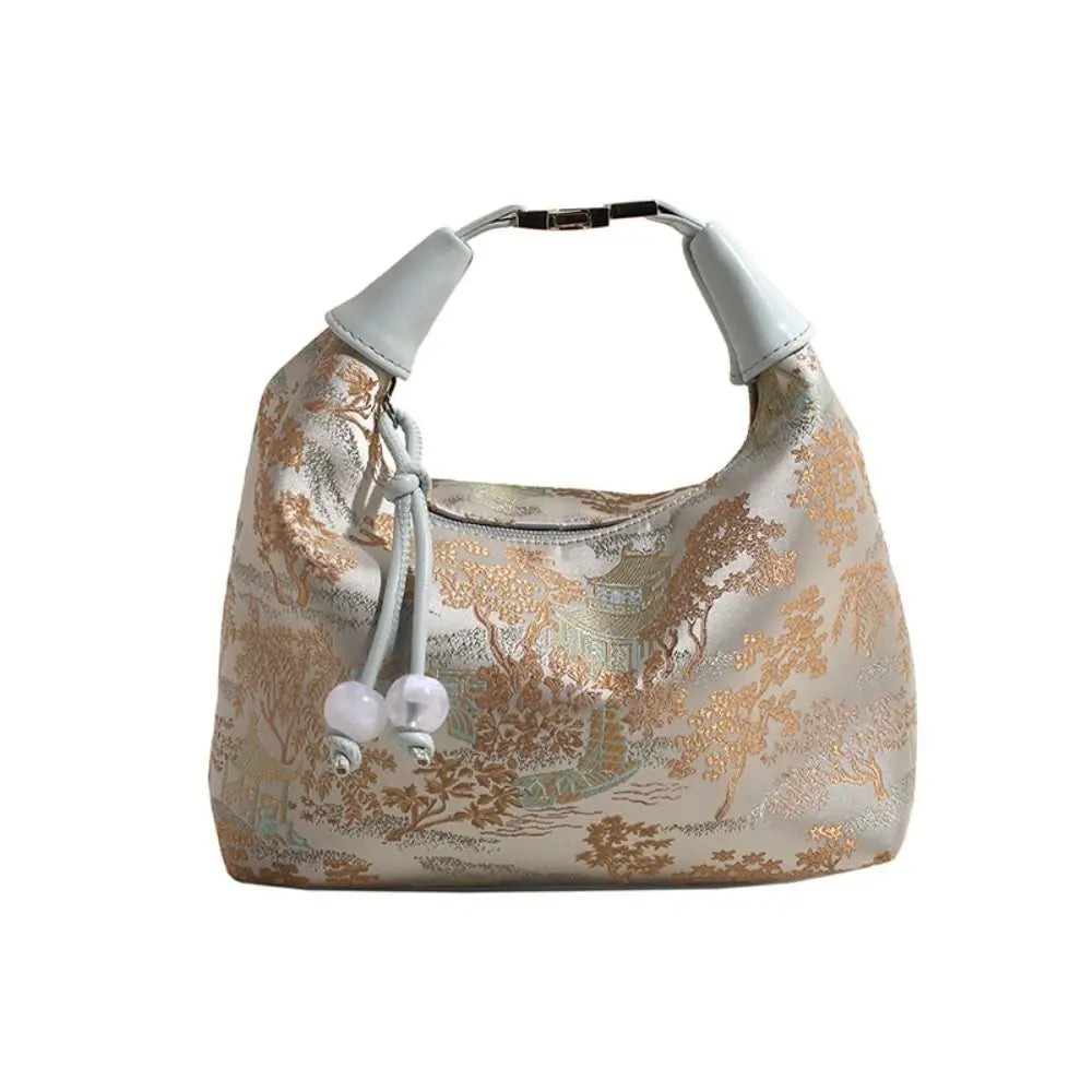 SilkBloom Embroidered Style Handbag – Luxury Bag for Women