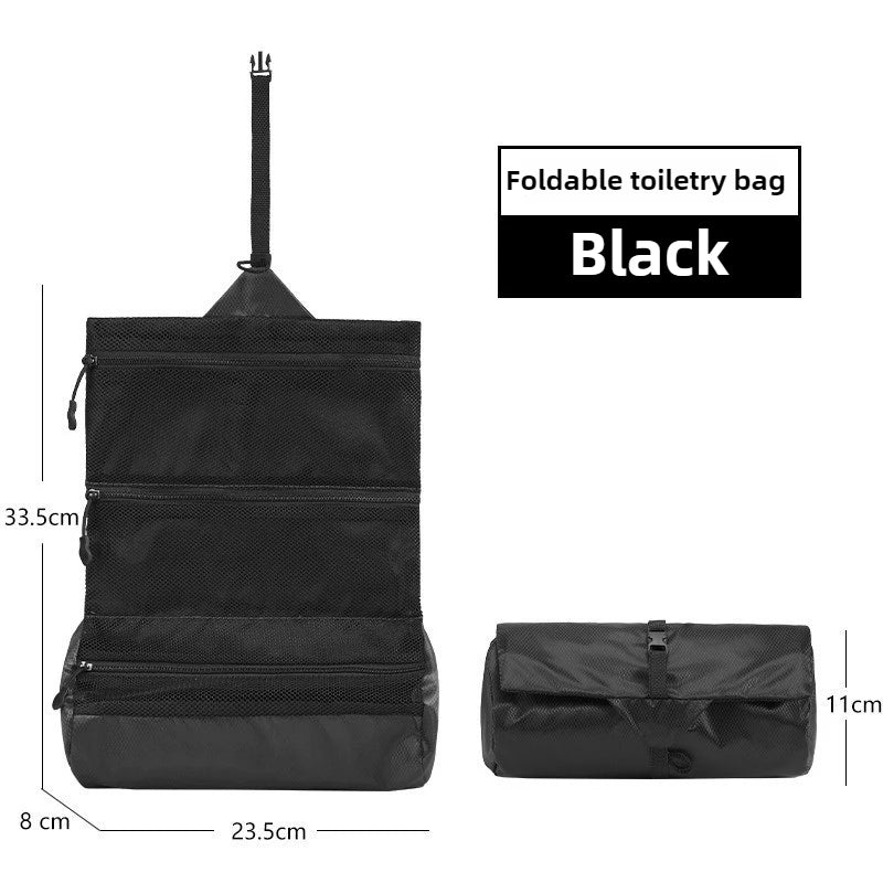 PackWell Foldable Portable Toiletry Bag – Travel, Camping & Home Essentials Organizer