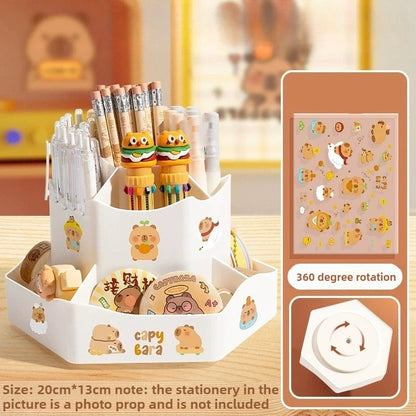 AllRound 360° Desktop Organizer – Stationery & Cosmetic Storage Box