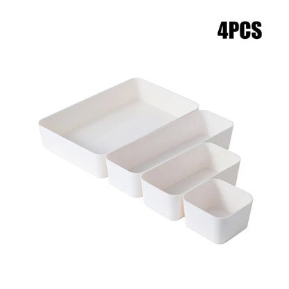 Built-in Desk Drawer Organizer – Storage Box Set for Cosmetics, Stationery, and Small Items