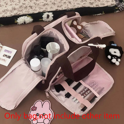 PuffEase Multi-Pouch Travel Cosmetic Bag – Multifunctional Makeup & Toiletry Organizer