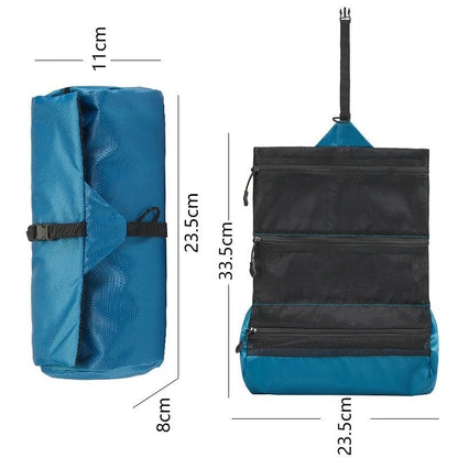 PackWell Foldable Portable Toiletry Bag – Travel, Camping & Home Essentials Organizer