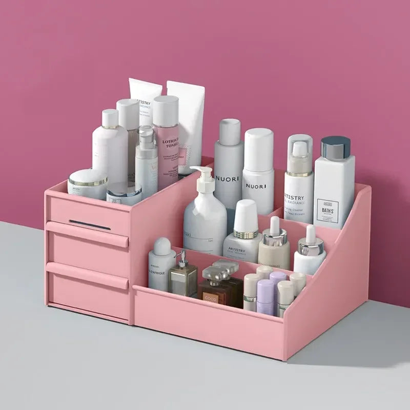 VanityMate Desktop Makeup Organizer – Cosmetic Storage Box with Drawers for Lipstick, Brushes, Lotions & Eyeshadow