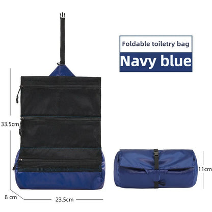 PackWell Foldable Portable Toiletry Bag – Travel, Camping & Home Essentials Organizer