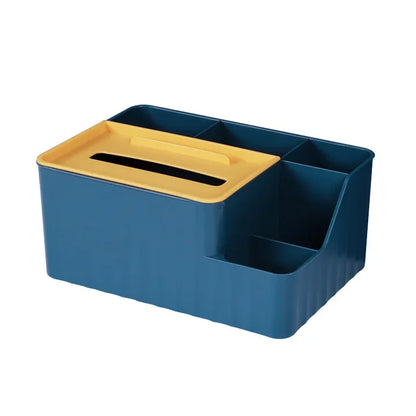 TidyMate Multifunctional Desktop Tissue & Remote Organizer – Living Room, Dining Table & Coffee Table Storage Box