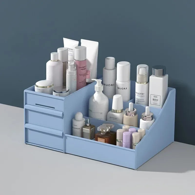 VanityMate Desktop Makeup Organizer – Cosmetic Storage Box with Drawers for Lipstick, Brushes, Lotions & Eyeshadow