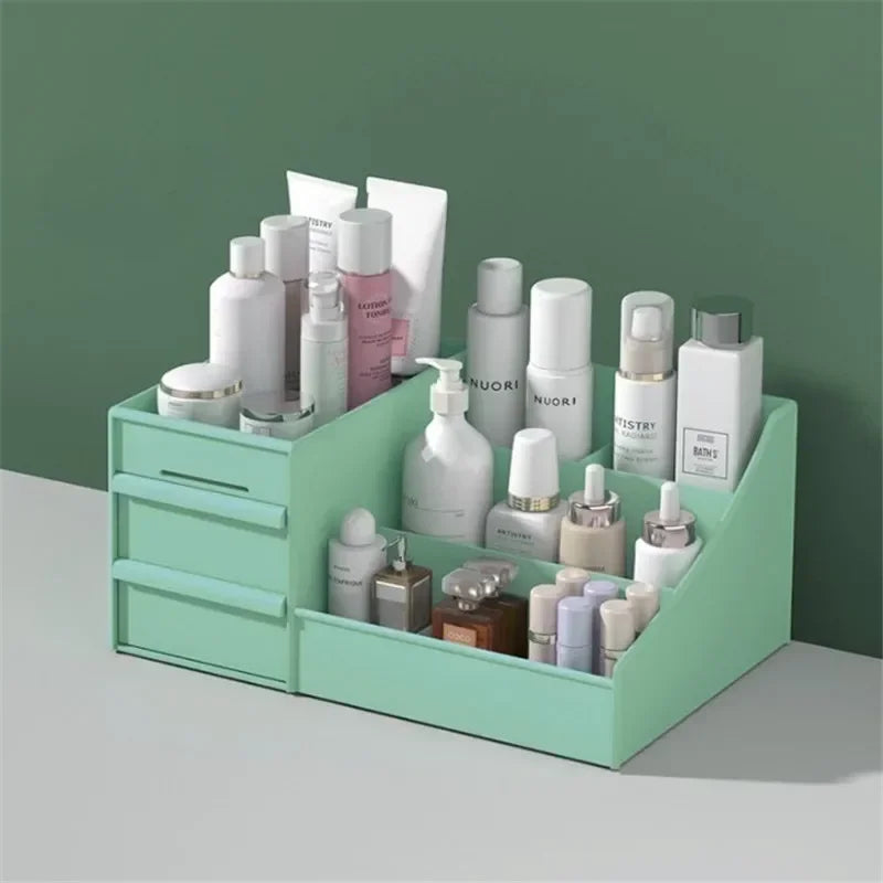 VanityMate Desktop Makeup Organizer – Cosmetic Storage Box with Drawers for Lipstick, Brushes, Lotions & Eyeshadow